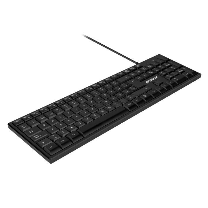 Phoenix technologies Phoenix K100 USB Multimedia Keyboard Black…