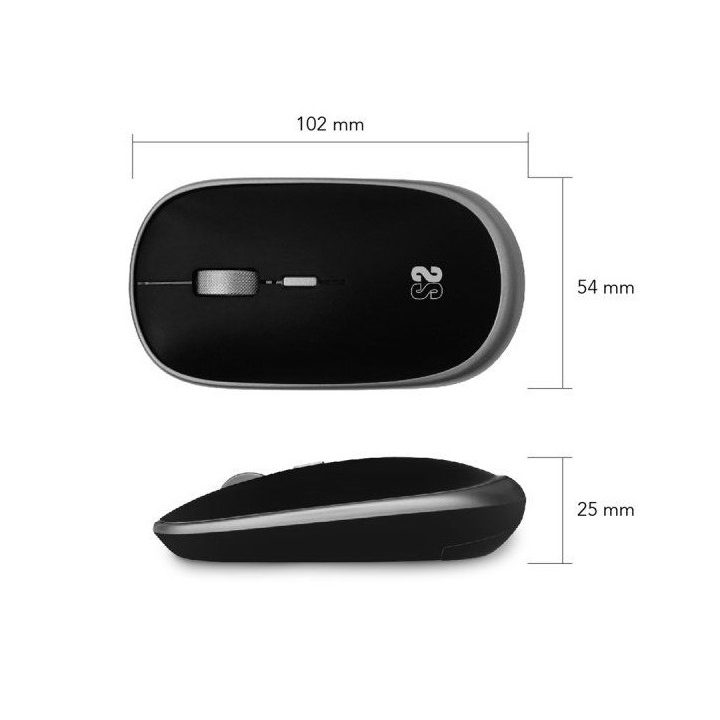 Subblim Submo Wireless Mouse - RFM0002 Black and Gray