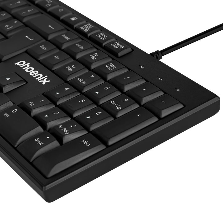 Phoenix technologies Phoenix K100 USB Multimedia Keyboard Black…