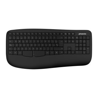 Phoenix technologies Phoenix K201 teclado ergonómico sem fios 2.4GHz…