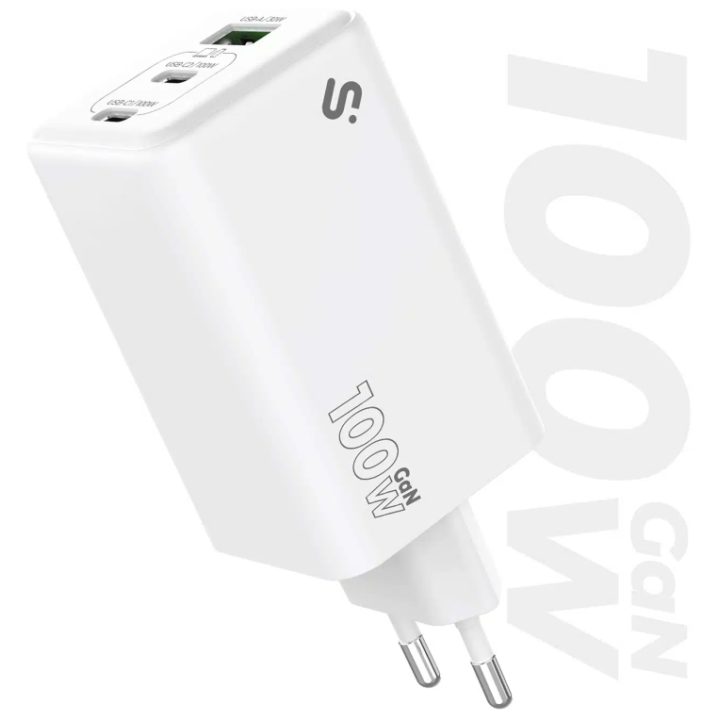 Subblim cargador GaN 100W charger USB-C+c+a (SUBCHG-6G1003)