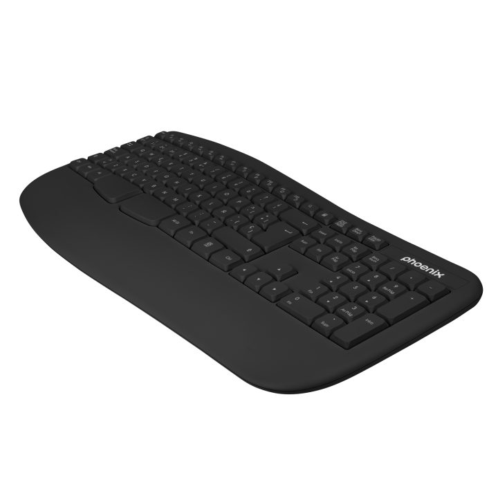 Phoenix technologies Phoenix K201 teclado ergonomico inalambrico…