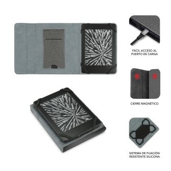 Subblim Clever Stand Case for 6'' E-book Gray (SUB-CUE-1EC100)