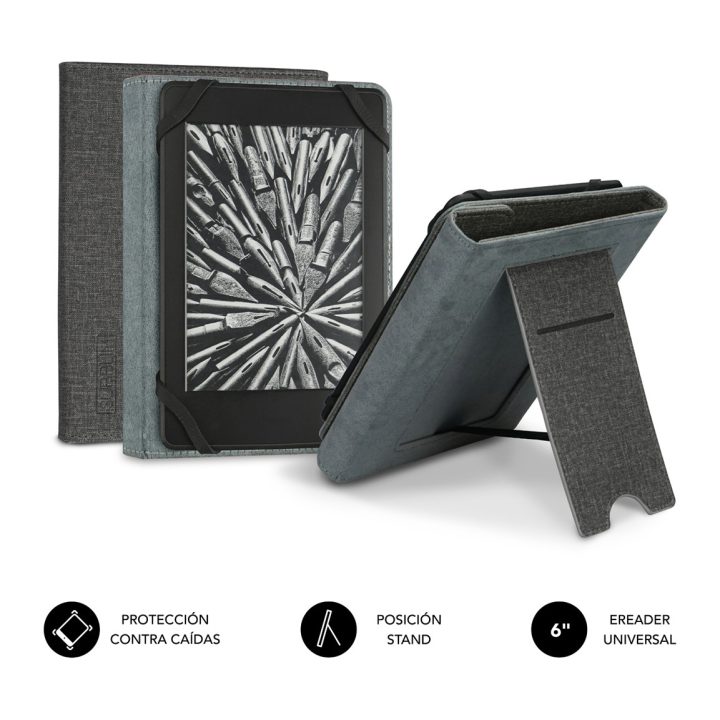 Subblim capa para ebook clever stand 6'' cinzenta (SUB-CUE-1EC100)