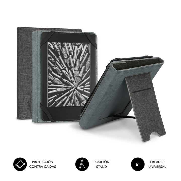 Subblim Clever Stand Case for 6'' E-book Gray (SUB-CUE-1EC100)