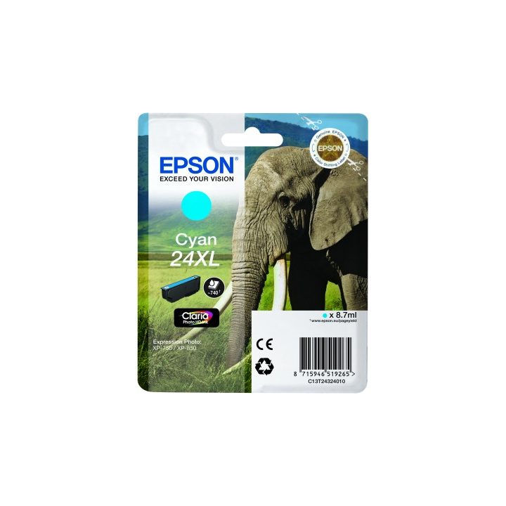 Epson Elephant 24XL Cyan Cartridge