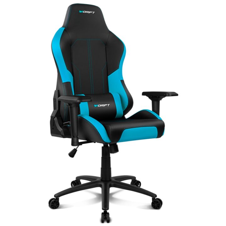 Drift DR250 PC Gaming Chair Padded Upholstered Seat Black, Blue…