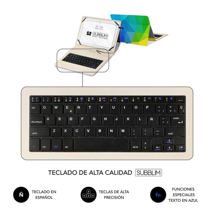 Subblim 11-inch Triangle Pattern Tablet Case (SUBKT1-USB053)