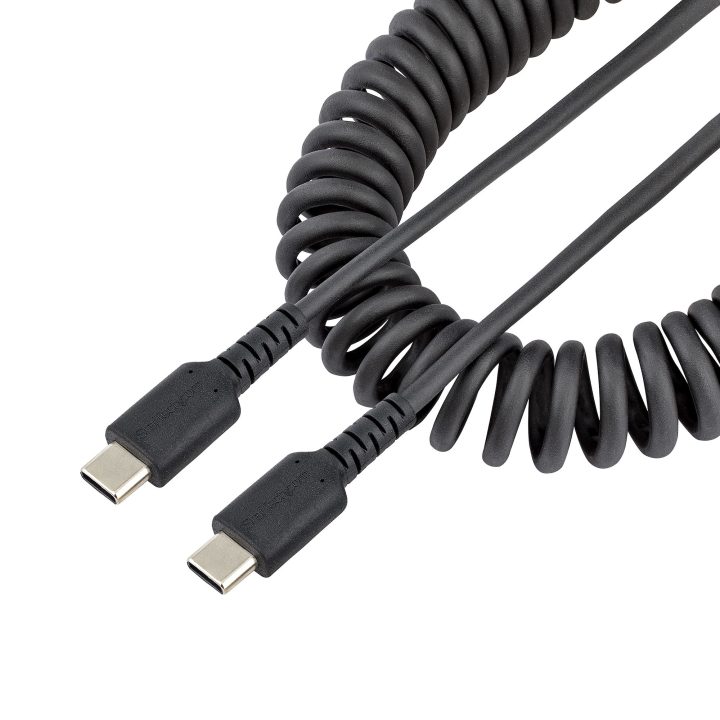 StarTech.com 50cm USB-C to USB-C Charging Cable, Heavy Duty Coiled…