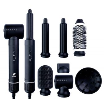 Secador de pelo Thulos 7 en 1 th-BY25 color negro 1400W (TH-BY25 BK)