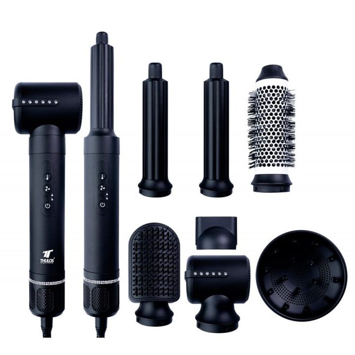 Secador de cabelo Thulos 7 em 1 th-BY25 cor preta 1400W (TH-BY25 BK)
