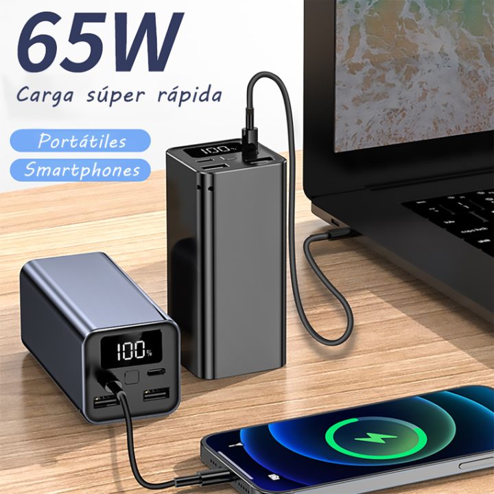 Leotec digital lifestyle Portable Power Bank Leotec 65W Power…