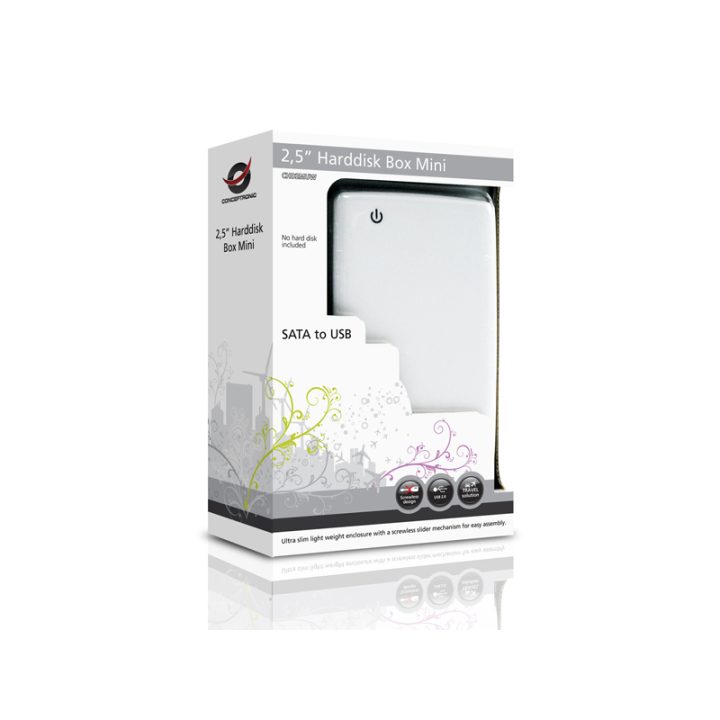 Conceptronic Caixa de disco rígido 2.5”