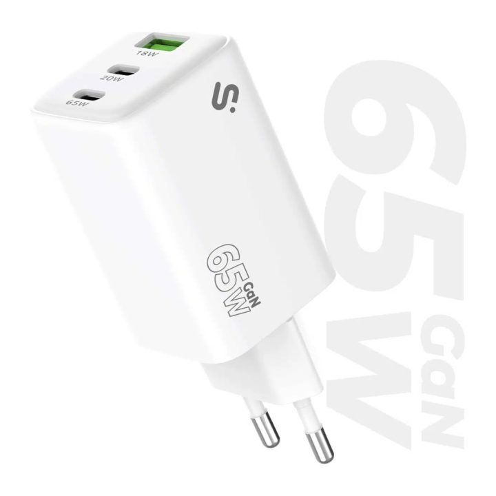 Carregador GaN 65W USB-C+c+a Subblim (SUBCHG-6G6530)