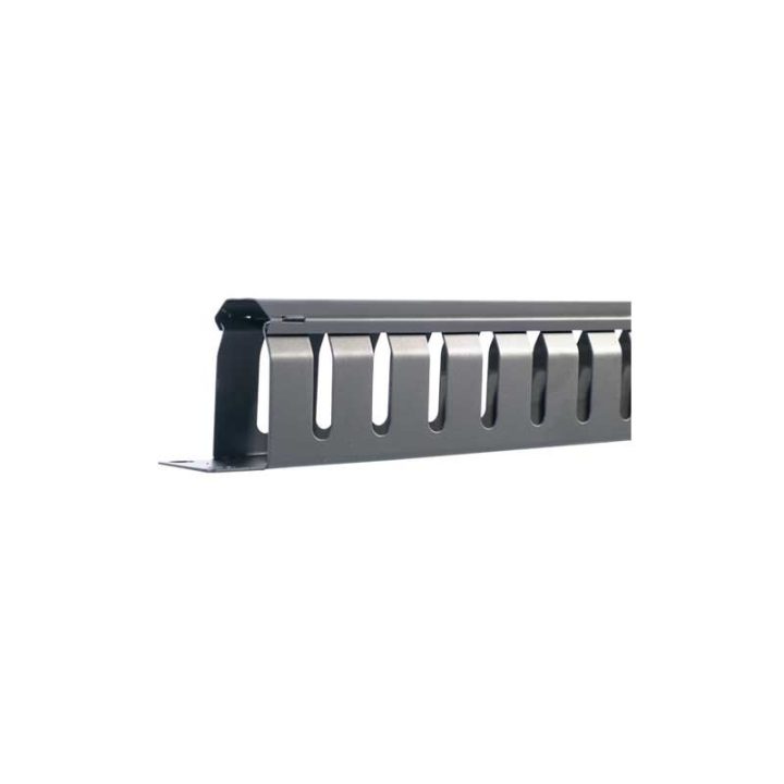2LAN 19" 1U Metal Cable Pass-Through Panel with Cover (ARAPCMN01)