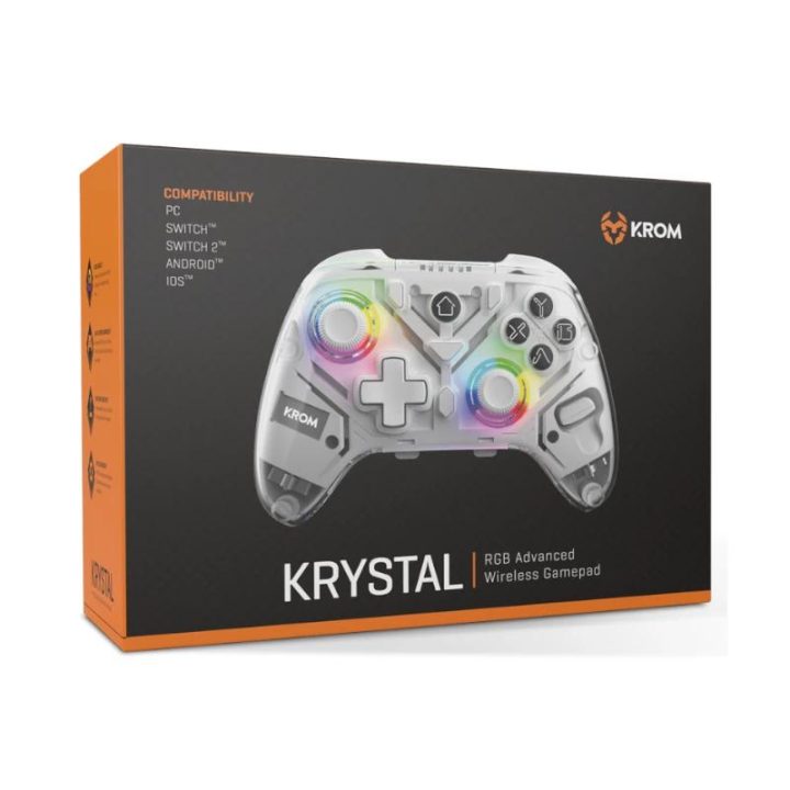Krom Gamepad KRYSTAL Wireless RGB Bluetooth 5.0 (NXKROMKRYSTAL)