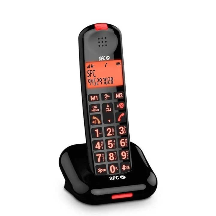 SPC 7612N Telefone Sem Fios COMFORT KAIRO Preto