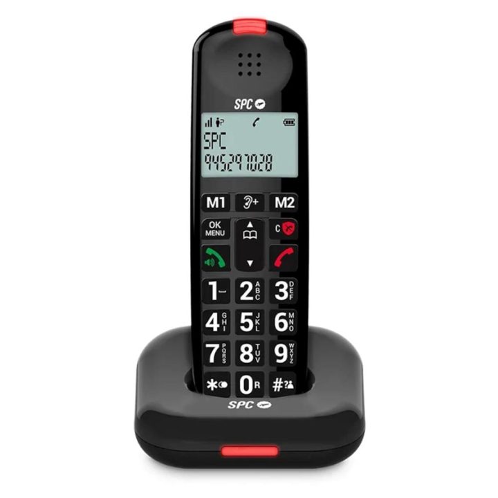 SPC 7612N Telefono Inalámbrico COMFORT KAIRO Negro