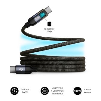 Subblim cable powermag LED 100W c-c 2m (SUBCAB-C10090)