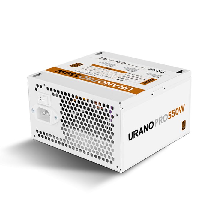 NOX Urano PRO 550W Bronze White ATX Power Supply (NXURPRO550BZWH)