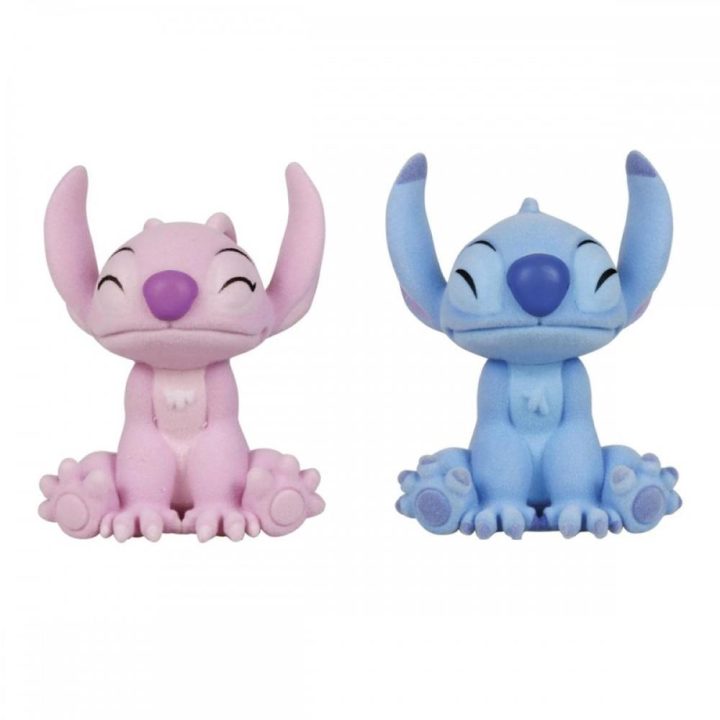 Pack de 2 figuras flocadas Enesco Disney Stitch e Angel beijo…