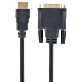 Gembird 5m, HDMI/DVI, M/M DVI-D Negro (CC-HDMI-DVI-15)