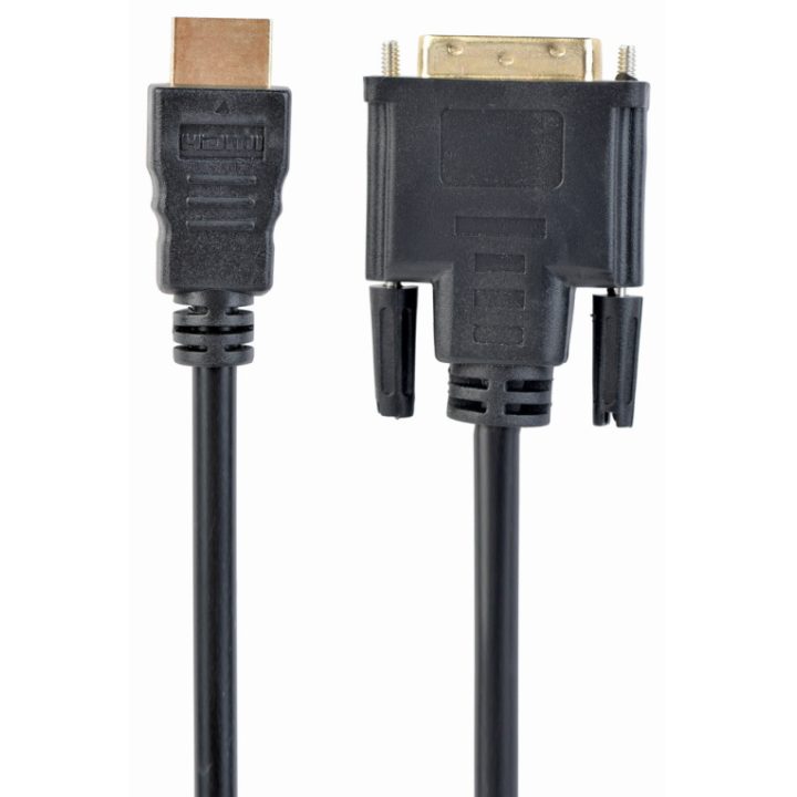 Gembird 5m, HDMI/DVI, M/M DVI-D Black (CC-HDMI-DVI-15)
