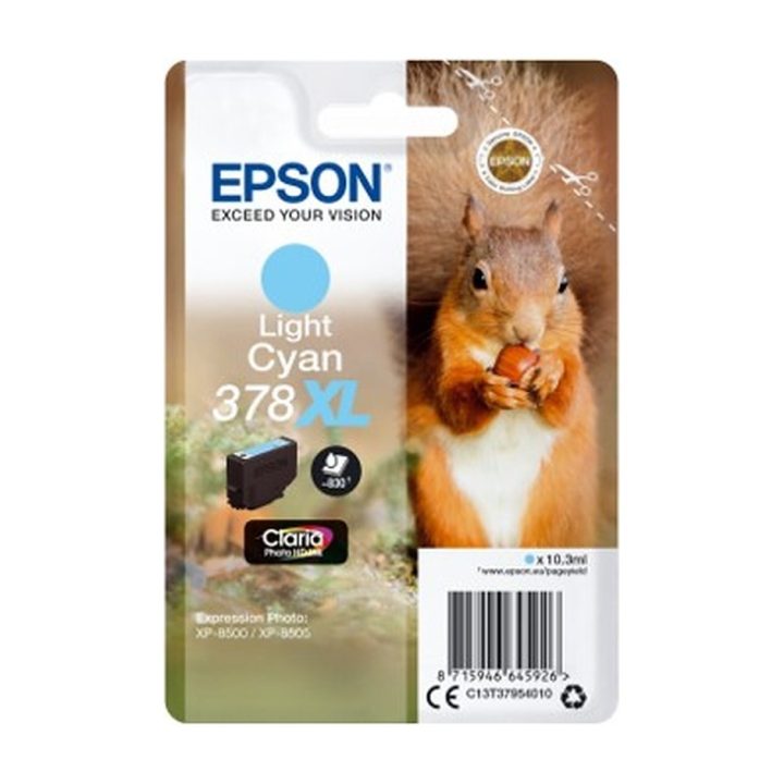 Epson Squirrel Tinta ciano claro 378XL Claria Photo HD Ardilla