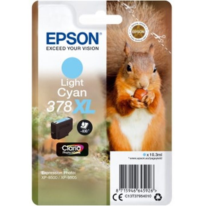 Epson Squirrel Light Cyan Ink 378XL Claria Photo HD Squirrel