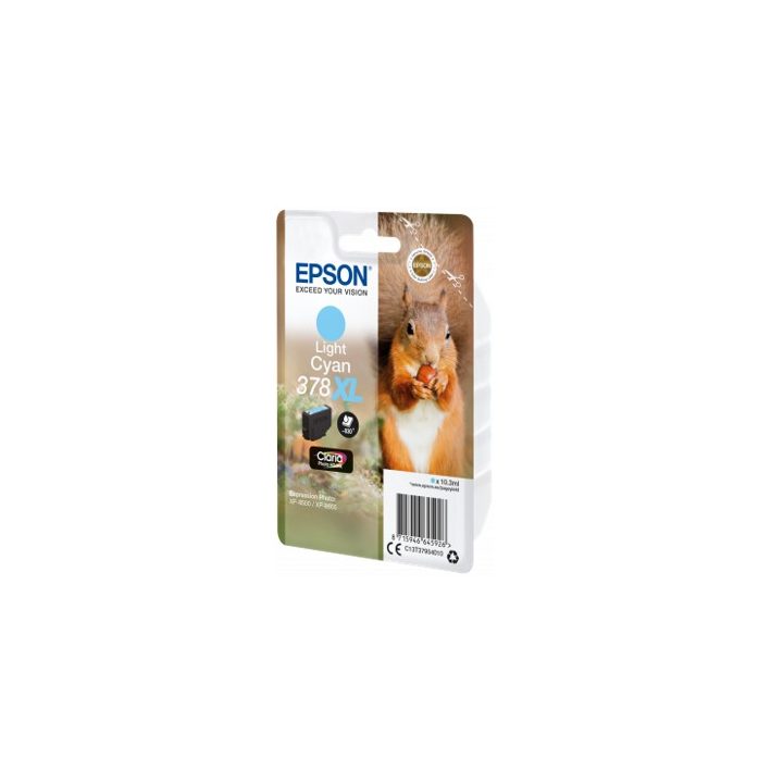 Epson Squirrel Tinta cian claro 378XL Claria Photo HD Ardilla