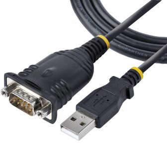 StarTech.com 1m USB to Serial Cable, DB9 Male RS232 to USB Converter…