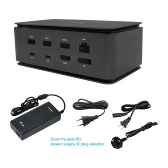 i-tec Estação de ancoragem USB4 em metal Dual 4K HDMI DP com Power…