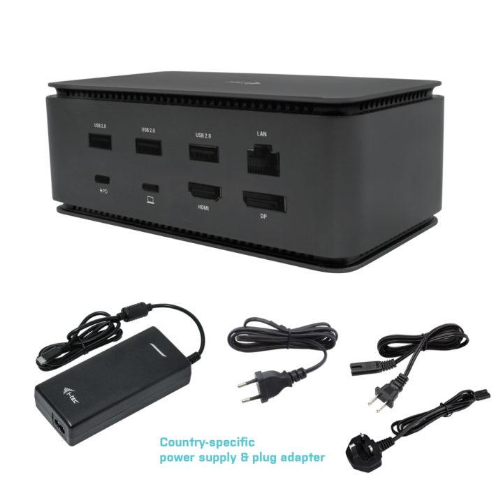 i-tec Metal USB4 Docking station Dual 4K HDMI DP with Power Delivery…