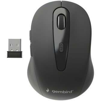 Gembird MUSW-6B-01 ratón Oficina mano derecha RF inalámbrico Óptico…