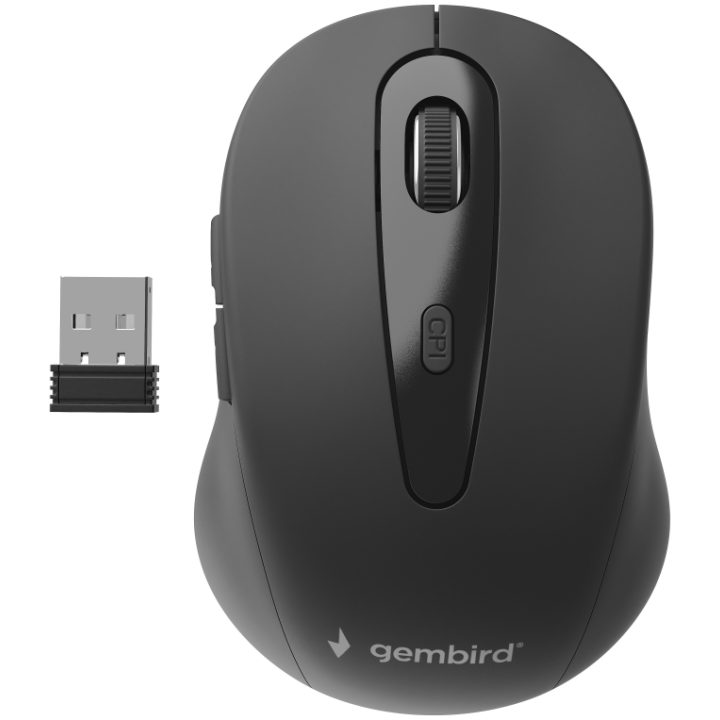 Gembird MUSW-6B-01 rato de escritório para mão direita RF sem fios…
