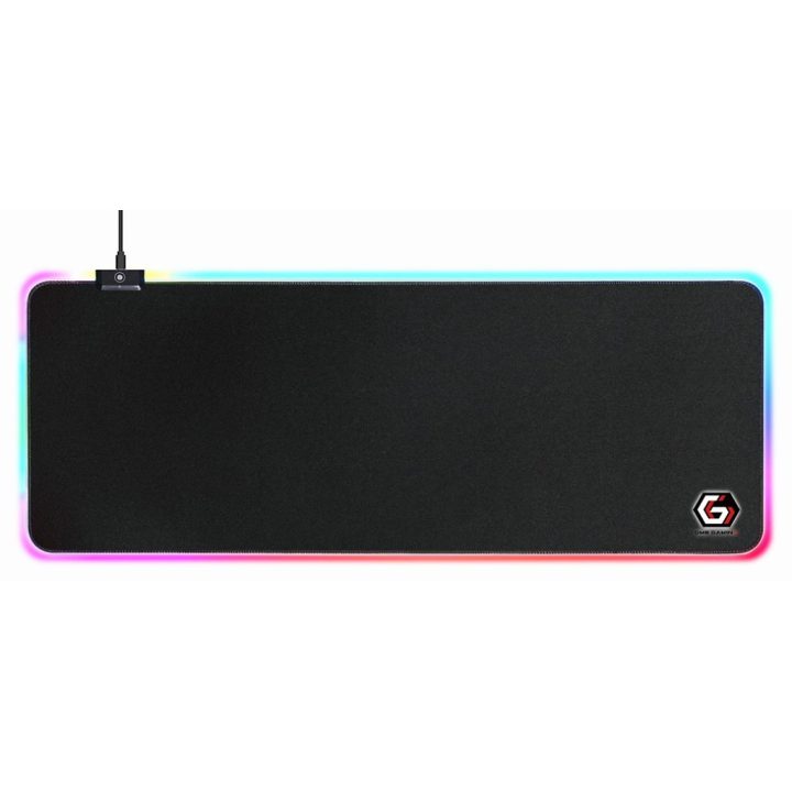 Gembird MP-GAMELED-L Mouse Pad Gaming Mouse Pad Black