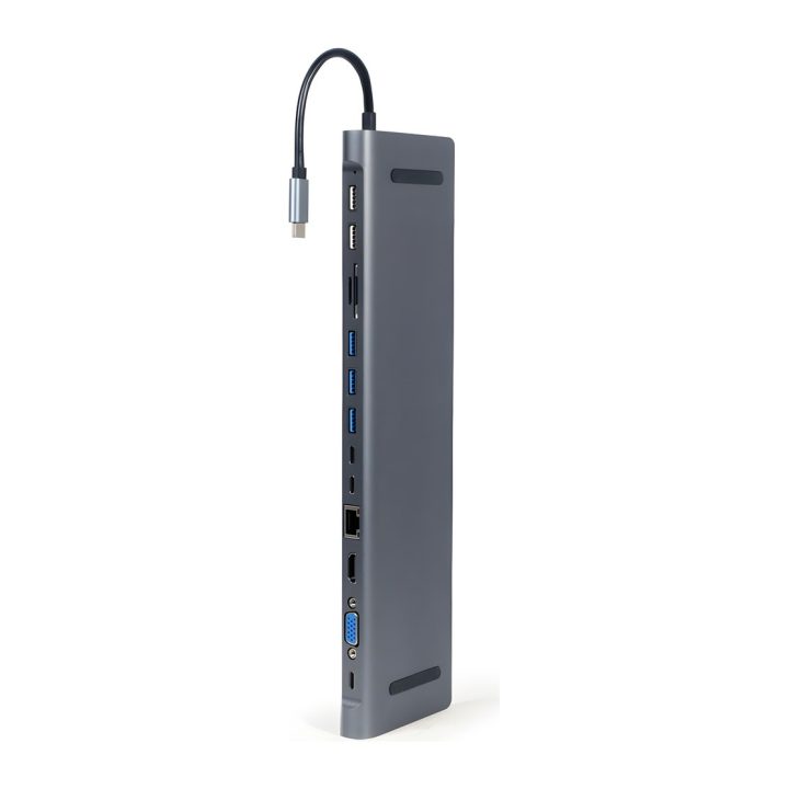 Gembird A-CM-COMBO9-01 base para portátil y replicador de puertos USB…