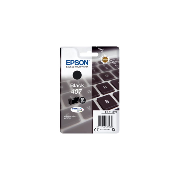 Tinta preta Epson 407L DURABrite Ultra Teclado
