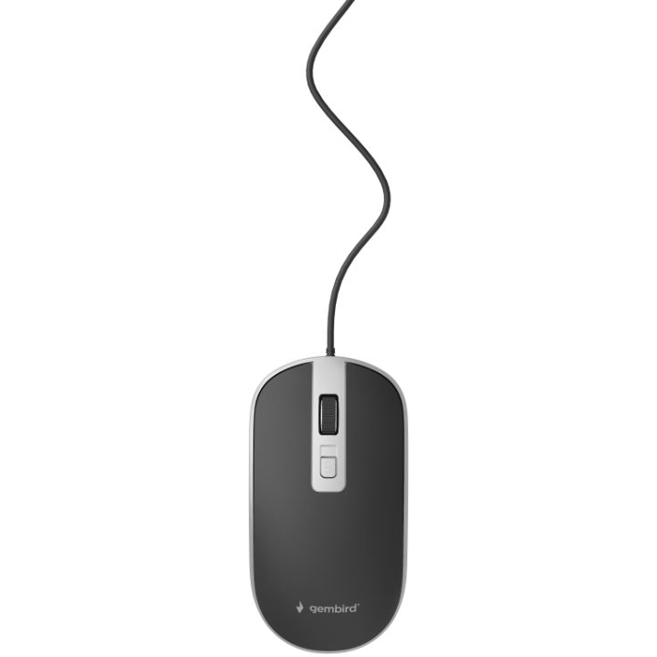 Gembird MUS-4B-06-BS ratón Oficina Ambidextro USB tipo A Óptico 1200…