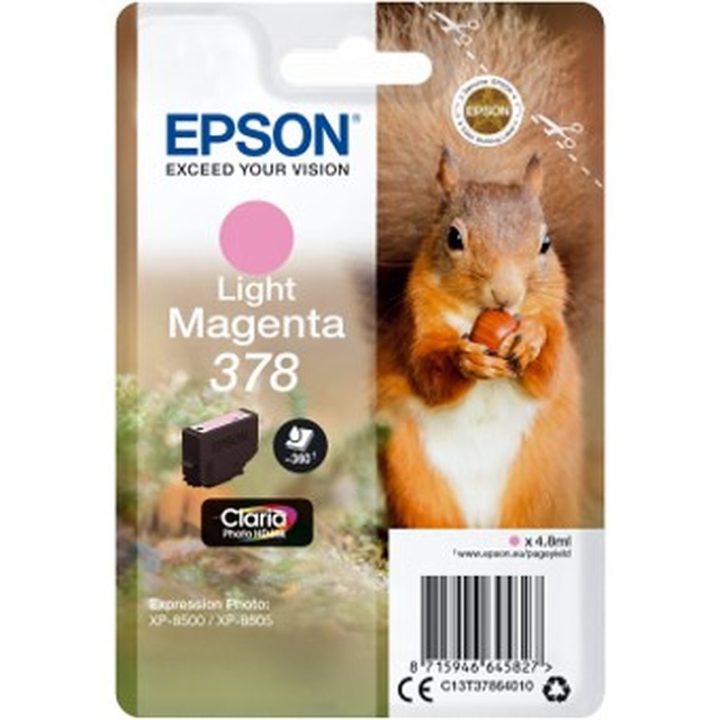 Epson Squirrel Light Magenta Ink 378 Claria Photo HD Squirrel