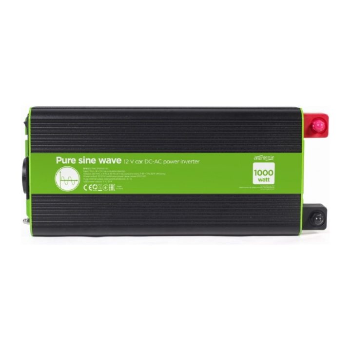 Gembird EG-PWC-PS1000-01 adaptador e inversor de corriente Auto 1000…