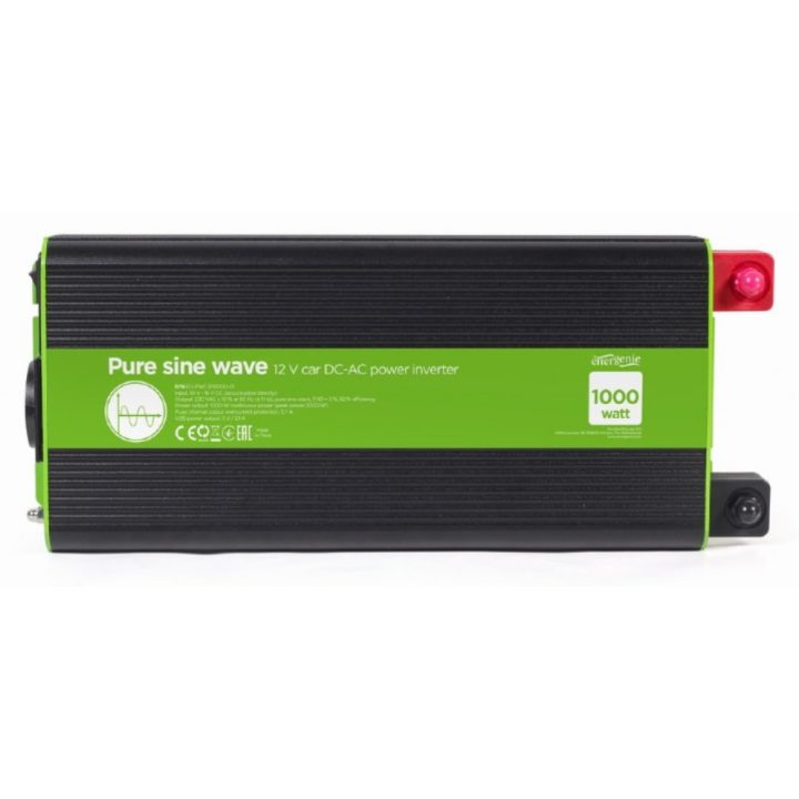 Gembird EG-PWC-PS1000-01 adaptador e inversor de corrente Auto 1000 W…