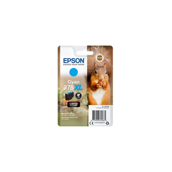 Epson Squirrel Tinta ciano 378XL Claria Photo HD Ardilla
