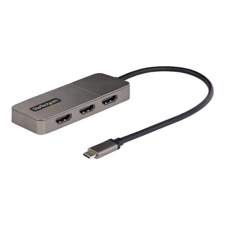 StarTech.com Adaptador USB-C de 3 Portas Multiecrã - Hub MST USB Tipo…