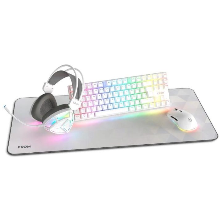 Krom KLASS PCombo Gaming 4 em 1 Cabo USB 7200 DPI Inglês (NXKROMKLASS)