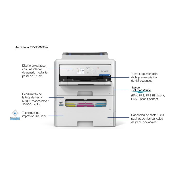 Impressora Epson WorkForce Pro EP-C800RDW