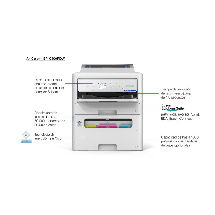 Impressora Epson WorkForce Pro EP-C800RDW