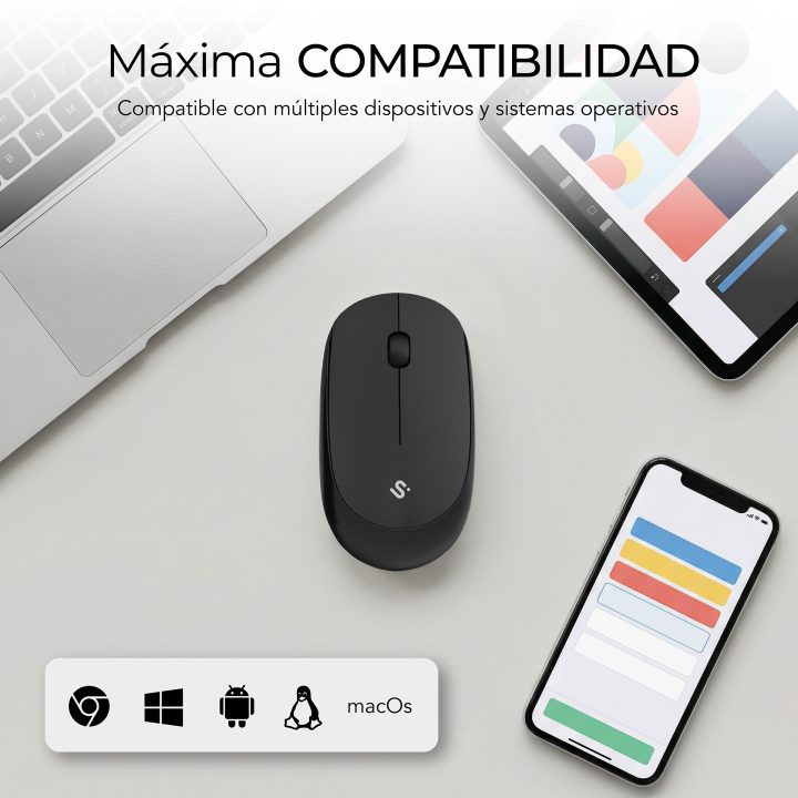 Subblim Business Plus Wireless Mouse Black (SUBMO-B2SW010)
