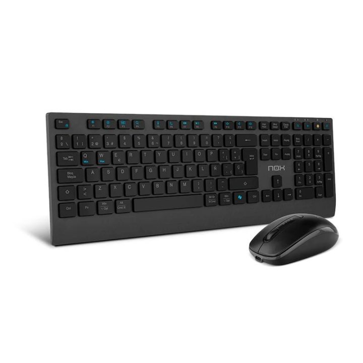 NOX LITE DUO Wireless Keyboard + Mouse Black (NXLITEDUOSP)