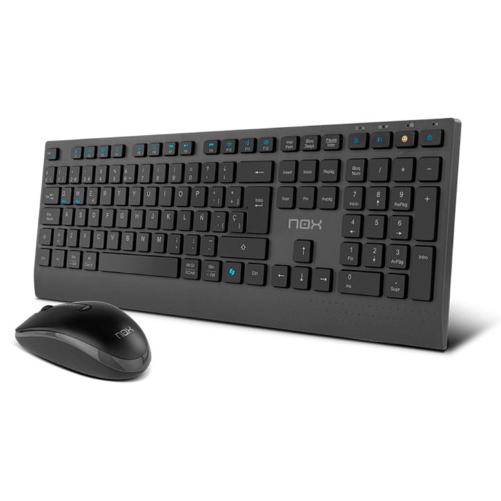 NOX LITE DUO Wireless Keyboard + Mouse Black (NXLITEDUOSP)